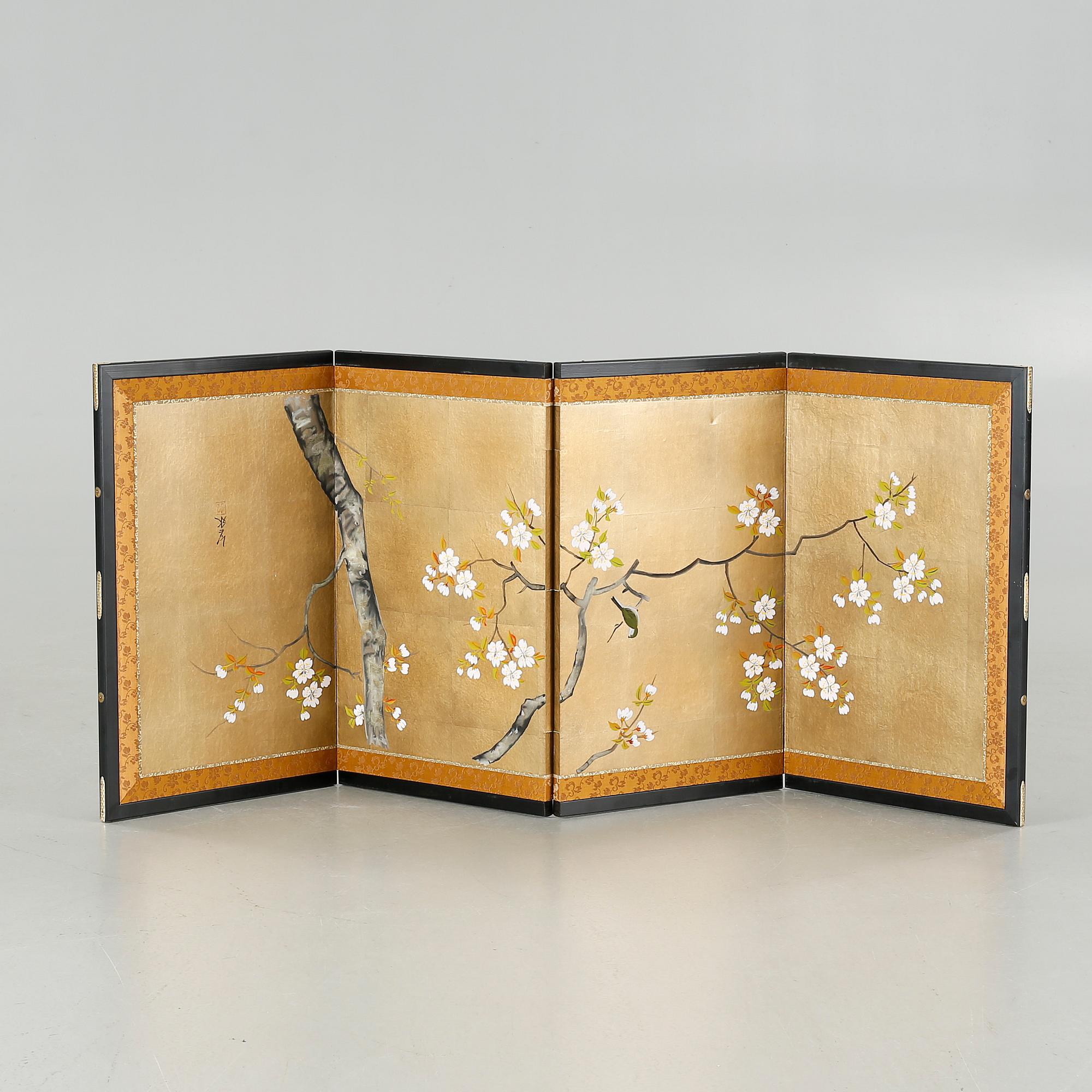 A Japanesetable folding screen, 20th century.