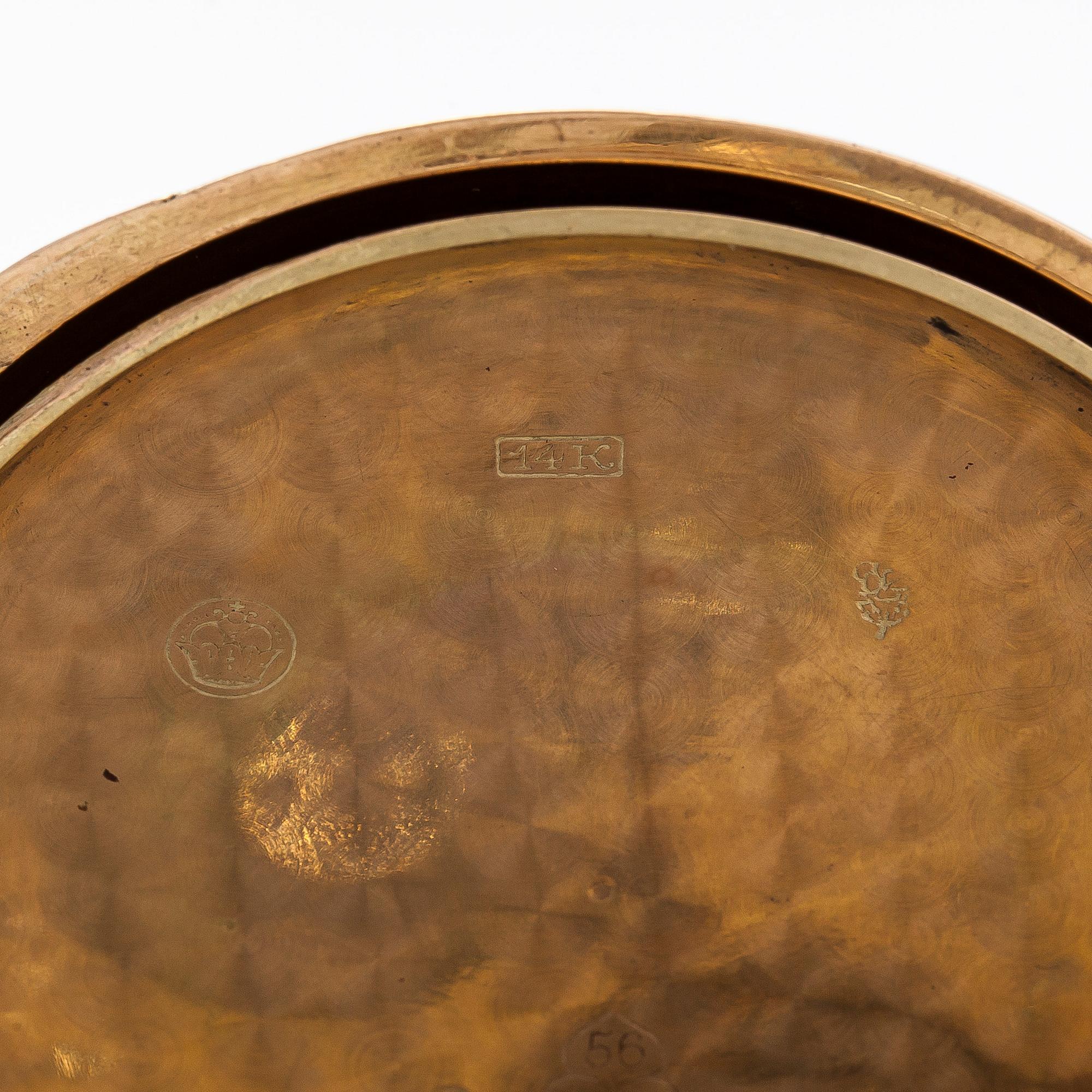 Système Glashütte, fickur, savonett, 60 mm.