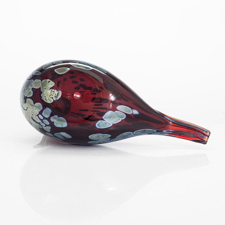 Oiva Toikka, A glass bird, signed O. Toikka Nuutajärvi.