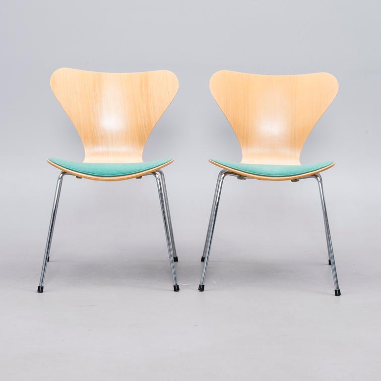 STOLAR, 6 st, "Sjuan", Arne Jacobsen, Fritz Hansen, 1991.