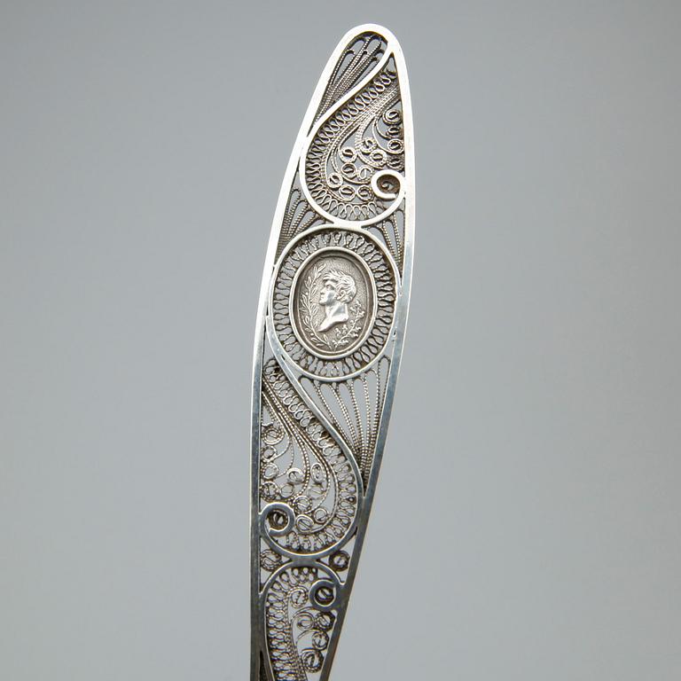 PARTI SILVER, 7 delar, total vikt ca 290 g.