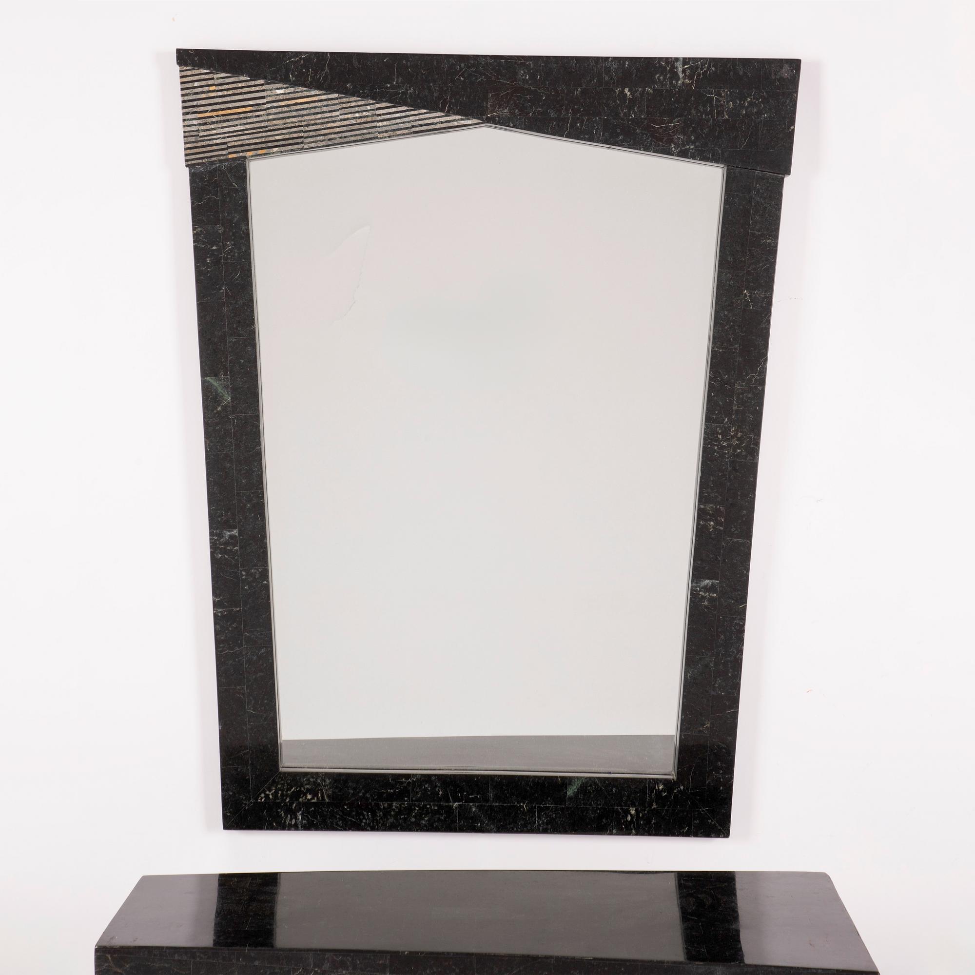 A mirror with a table, Italy, 1980's/90's.