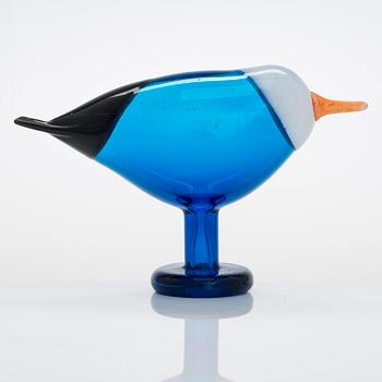 Oiva Toikka, A Blue Magpie glass bird, signed O. Toikka Nuutajärvi.