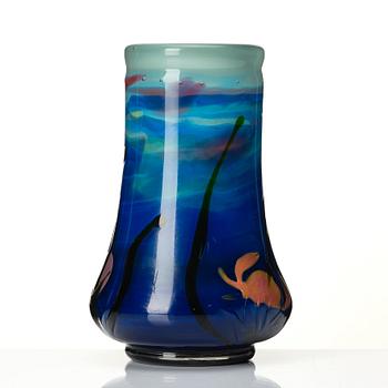 Ferdinand Boberg, /Betzy Ählström, an Art Nouveau 'marqueterie sur verre' vase, Reijmyre glassworks, Sweden ca 1901-1905.