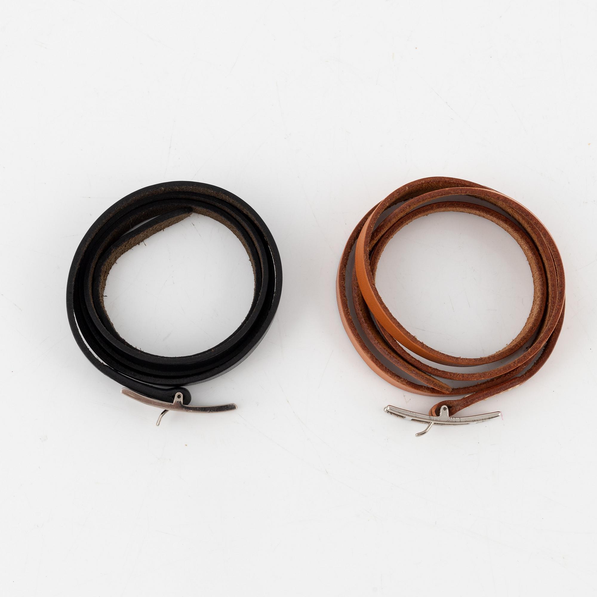 Hermès, armband, 2 st, "Hapi".