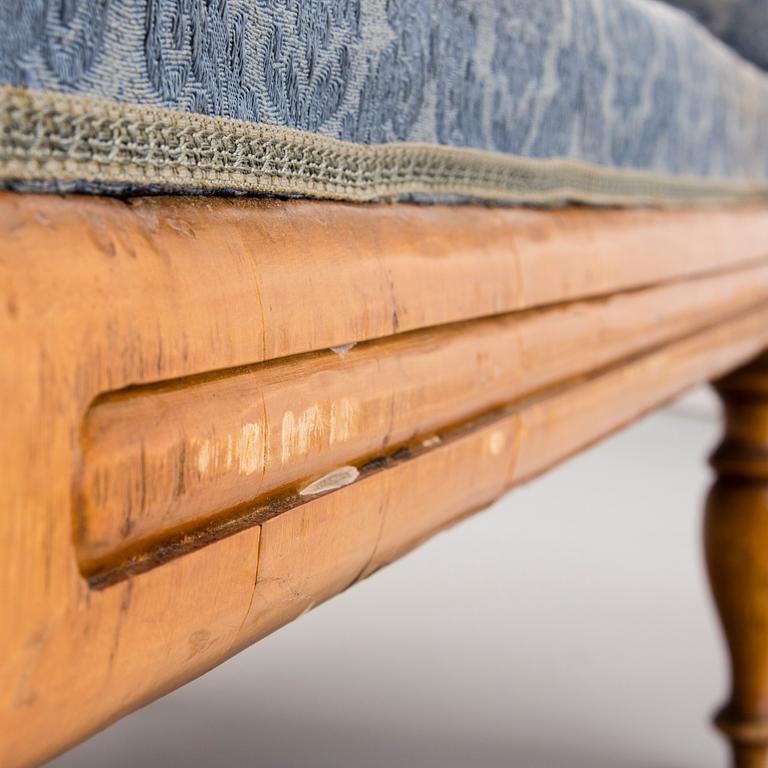 SOFFA MED 4 STOLAR, Karl Johan, 1800-talets mitt, Sverige.