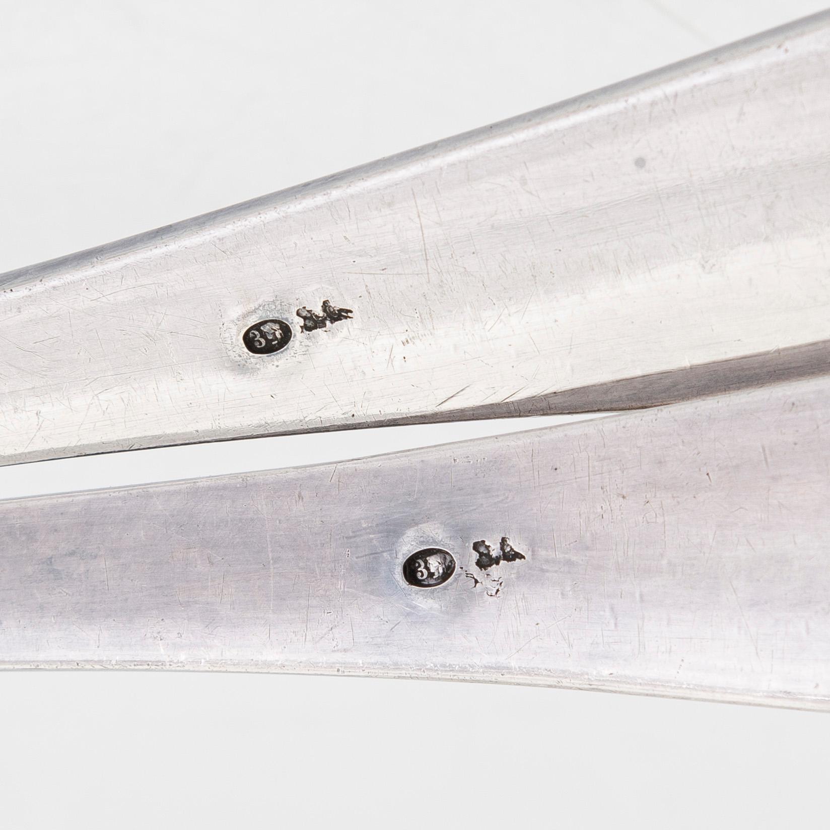 Serveringsbestick, 2 st, silver, Warszawa, Polen 1931-63.