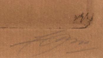 Anders Zorn, a signed etching from 1911.