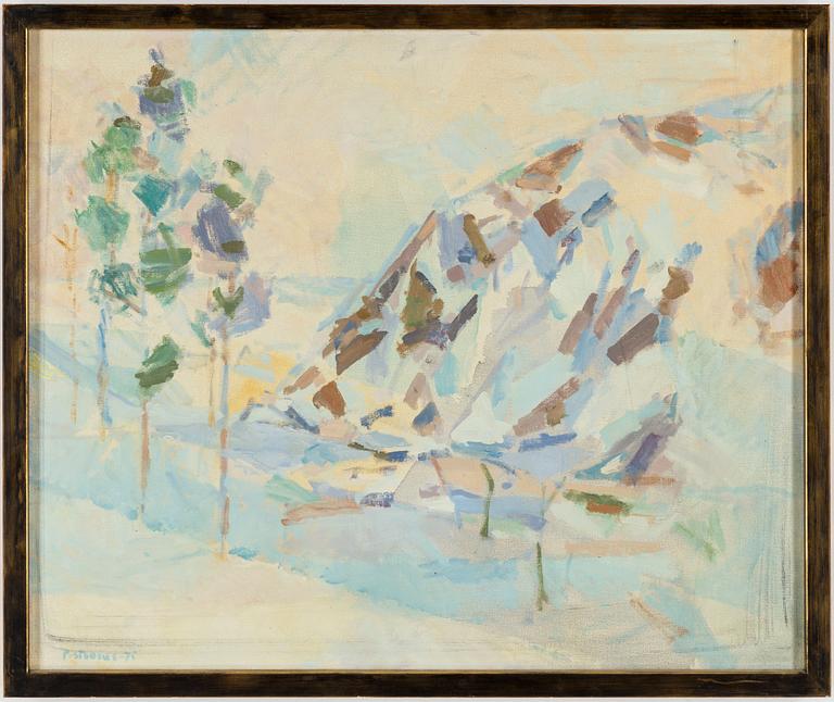 PER STENIUS, oil on canvas, signed and dated P. Stenius -75.
