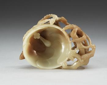 A ceremonial wine cup, late Qing dynasty.