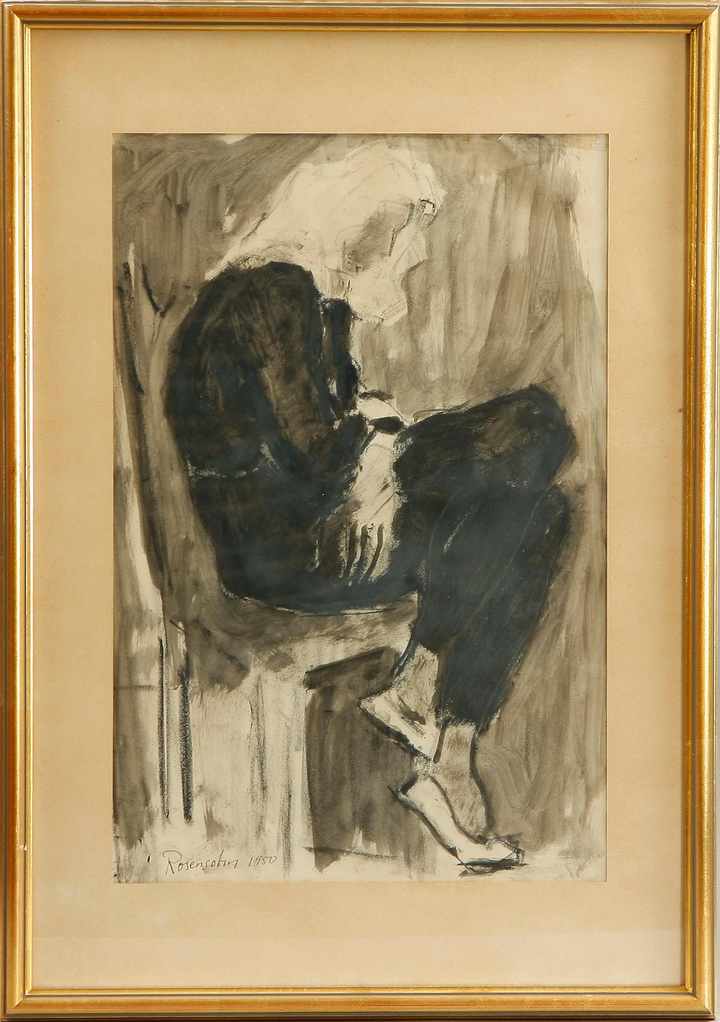 LENNART ROSENSOHN, akvareller samt pastell, 3 st, sign.