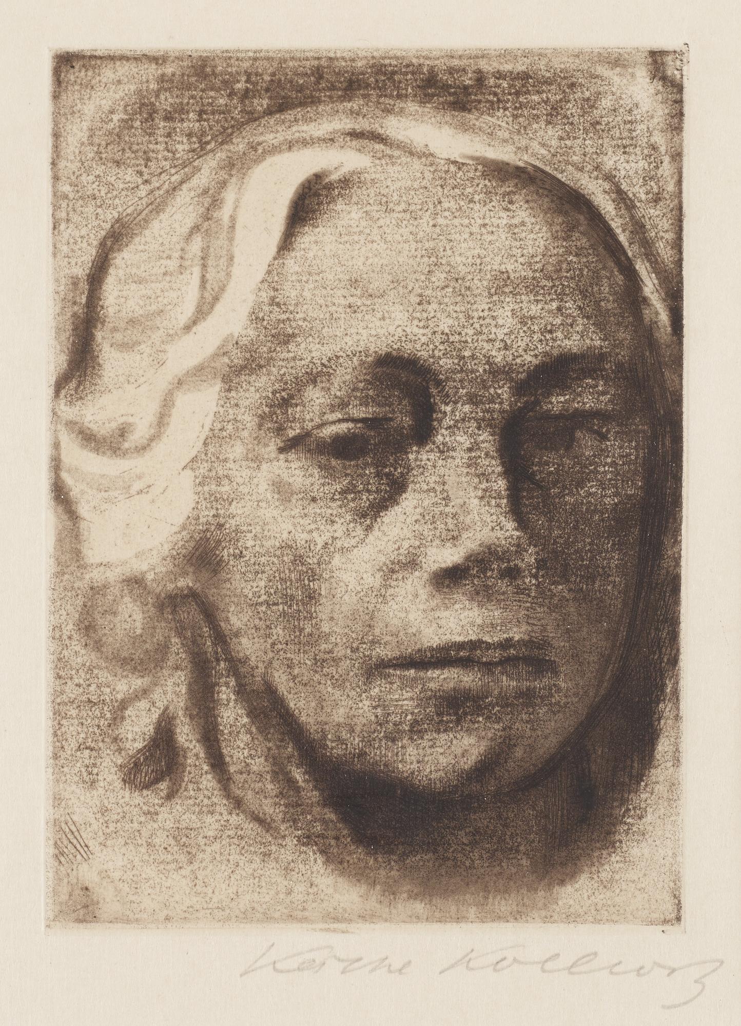 Käthe Kollwitz, Selbstbildnis.