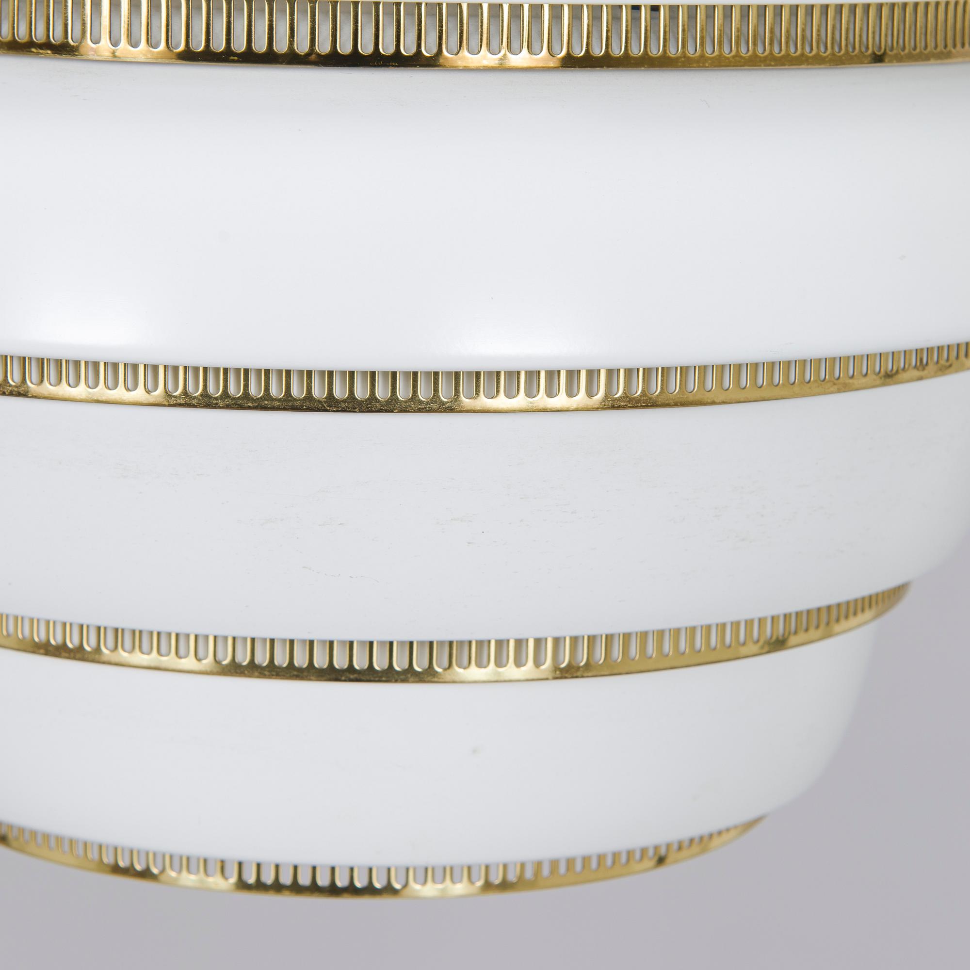 Alvar Aalto, ceiling lamp, "Beehive" A331, Valaisinpaja / Artek, late 20th century.