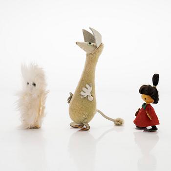 Atelier Fauni, Muminfigurer, 3 st, Atelier Fauni, Finland, 1950-60-tal.