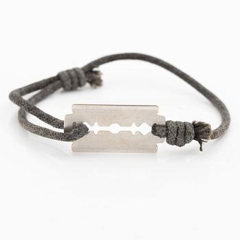 Armband, Dinh Van, textil och 18K vitguld.