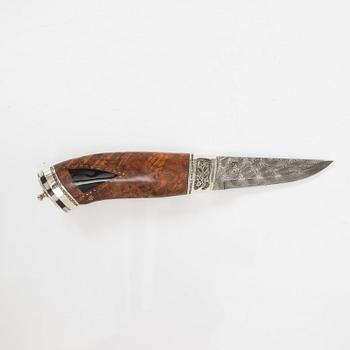 Knife-Jocke (Jan Olsson), knife in sheath, signed.