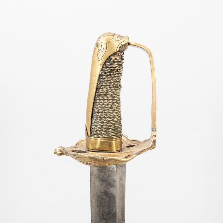 A Danish sabre, 18th/19th century.