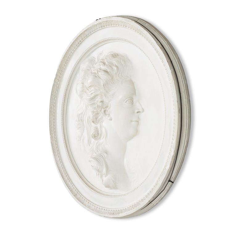 Portrait medallions, a pair, after Johan Tobias Sergel (Sweden 1740–1814),