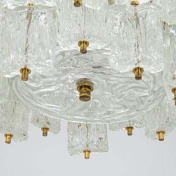 A 1960s/1970s Murano ceiling light, Italy.