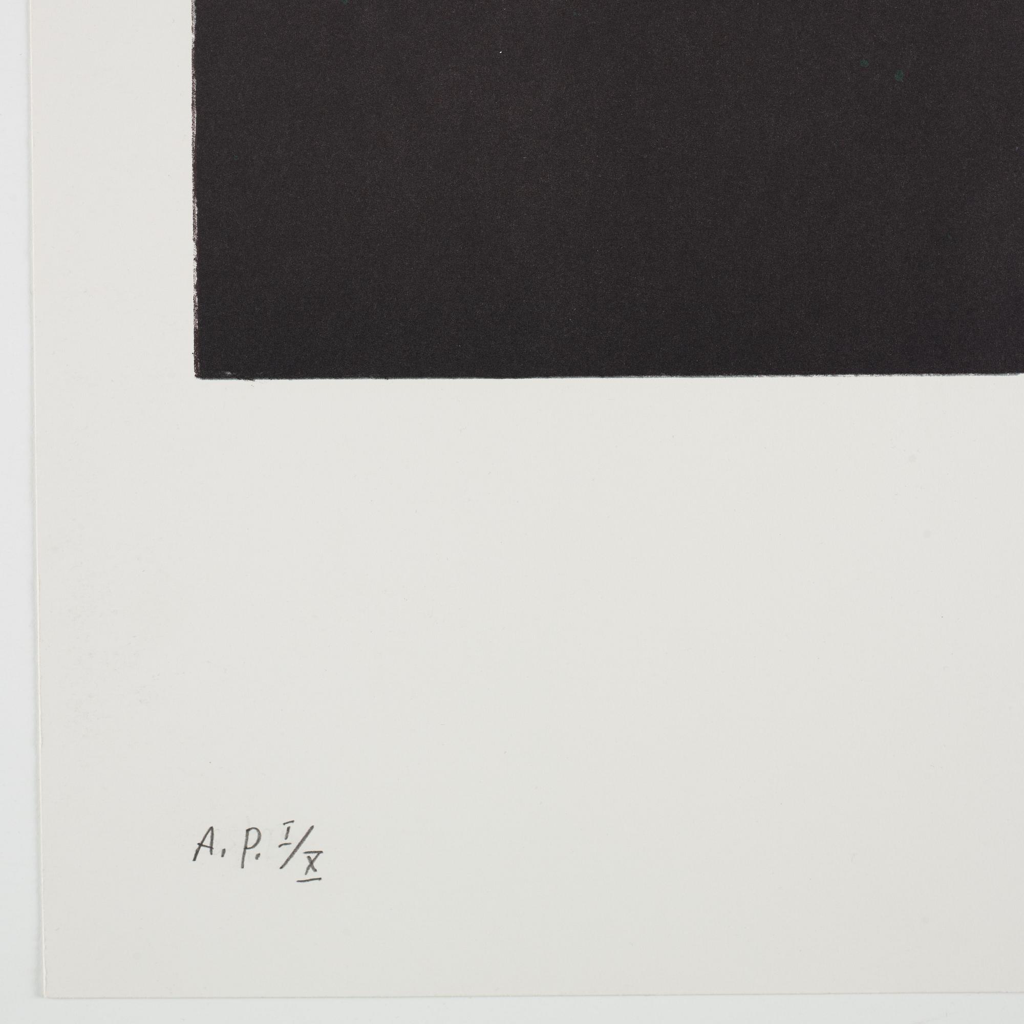 Jan Håfström, handcoloured litograph, signed and dated 2008. Numbered A.P. I/X.