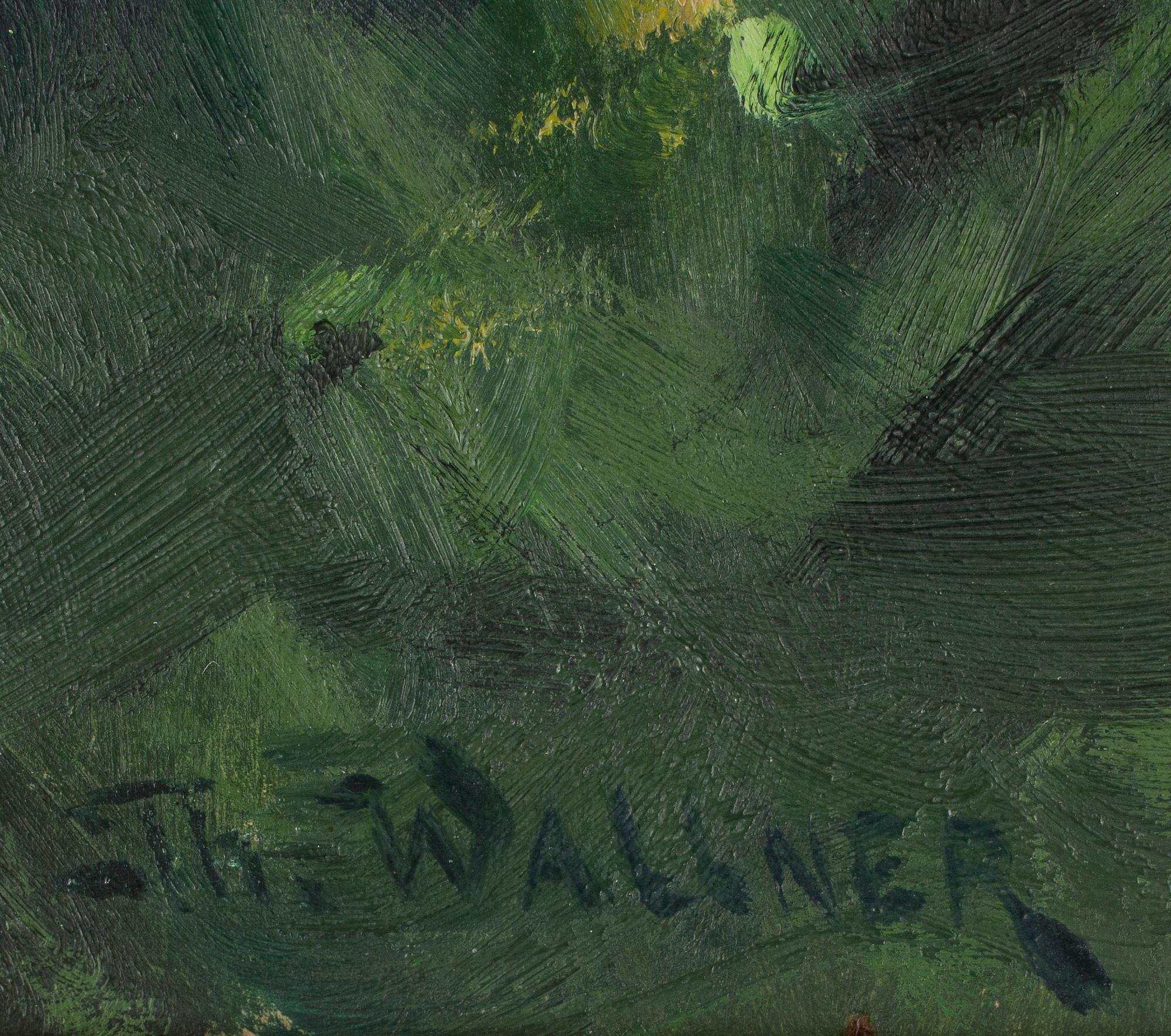 THURE WALLNER, olja på papp-pannå, signerad Th. Wallner.