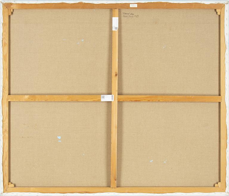 Beck & Jung, acrylic and computer ink plot on canvas, signed and dated 1983.