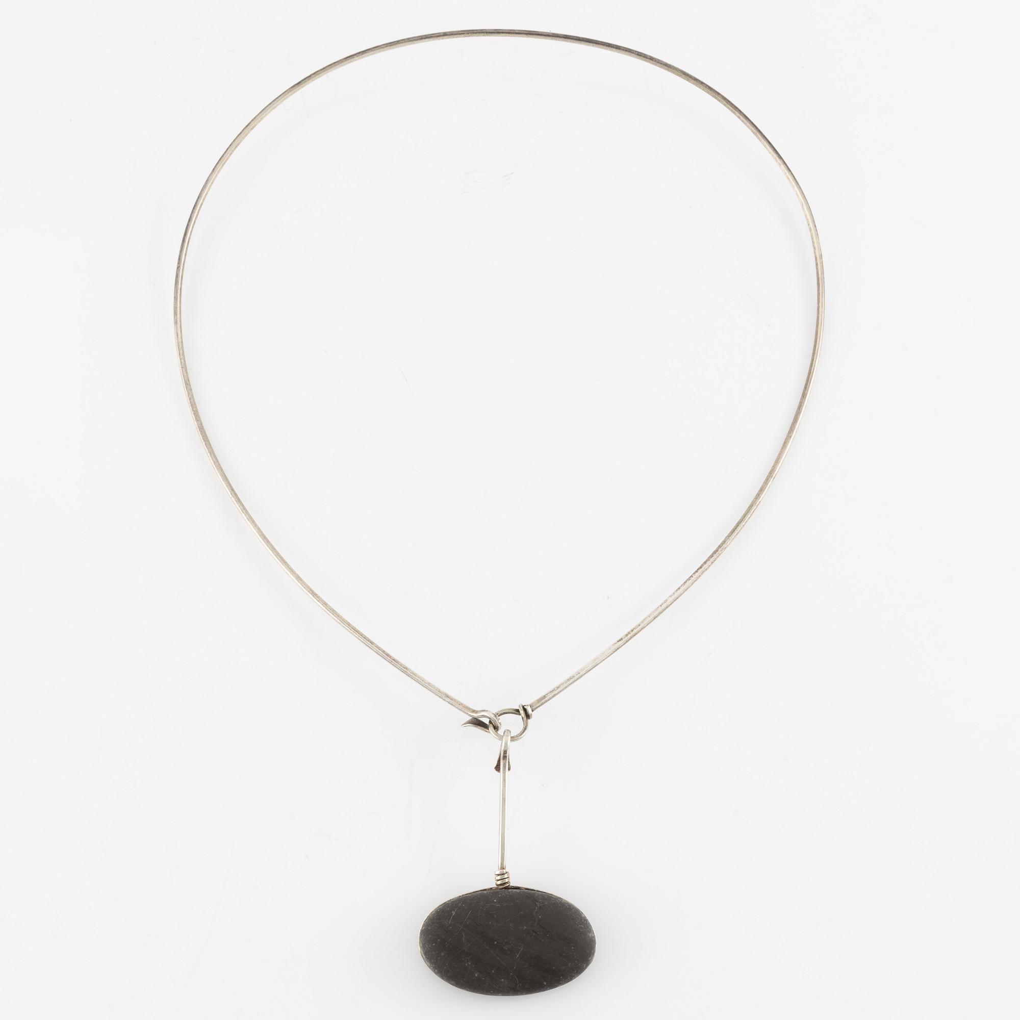 Vivianna Torun Bülow-Hübe, collier, silver med natursten.