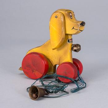 PARTI LEKSAKER, 5 st, bl a trä och plåt, Brio, Lego, Mamod m fl. 1950-60-tal.