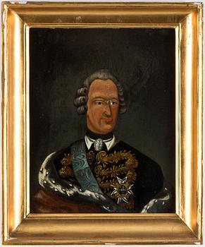 SET OF 16 SWEDISH KINGS/QUEENS, Early 19TH Century, Oil on paper-panel.