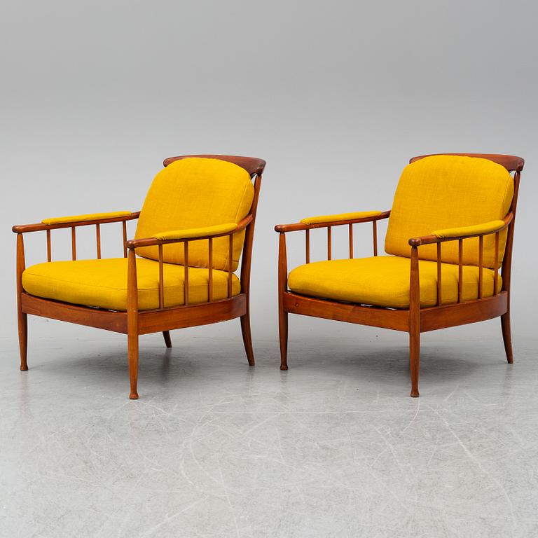 KERSTIN HÖRLIN-HOLMQUIST, a pair of 'Skrindan' easy chairs, OPE-möbler.