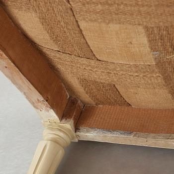 KARMSTOLAR, ett par, stockholmsarbeten, transition rokoko/gustavianska, 1770-tal.