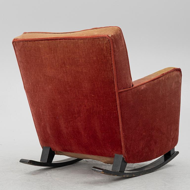 A rocking chair,  1930s.