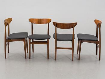 A 7 PIECES DINNER TABLE SET. TABLE  "Amagerbo Michael Olsen ".