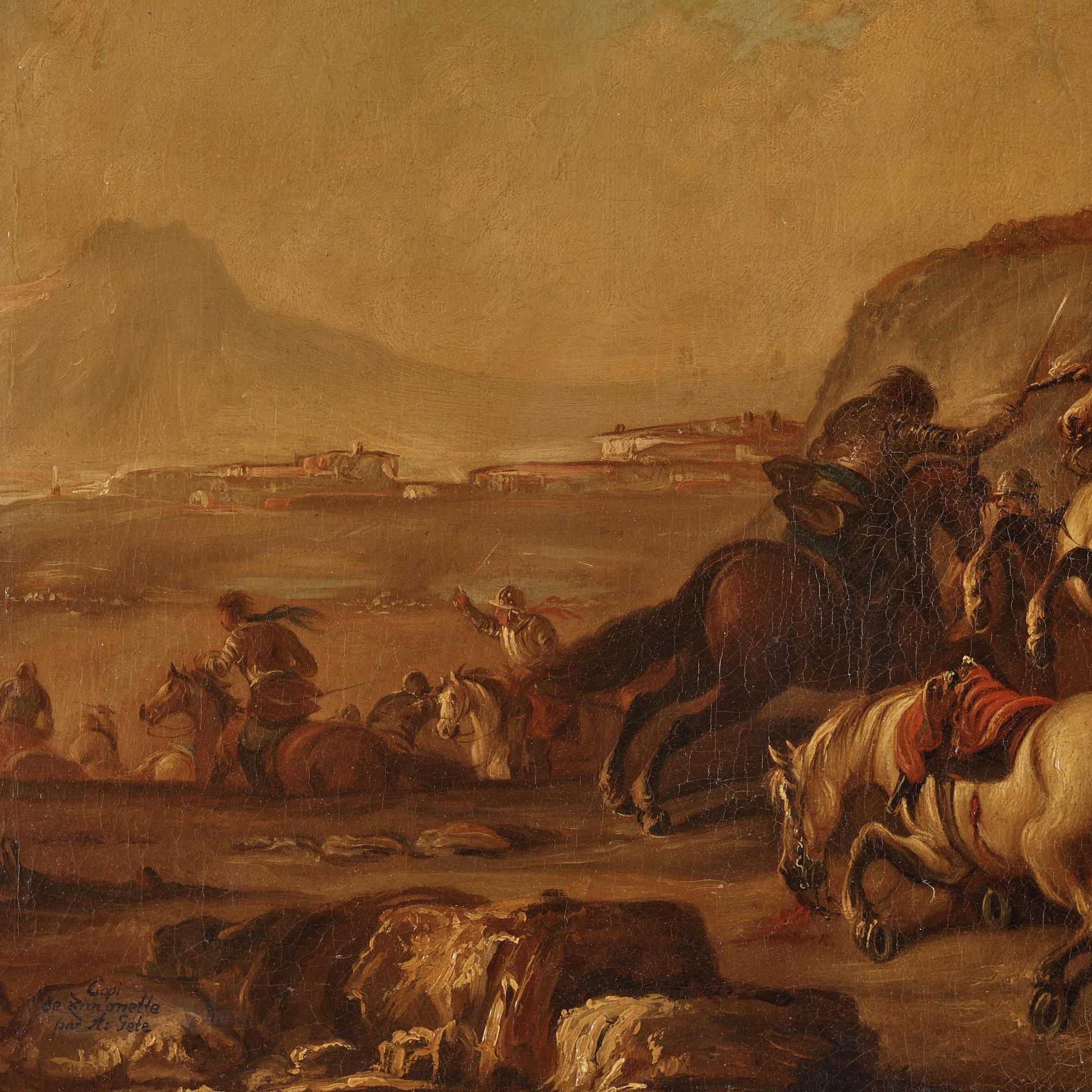 Cavalry battles, a pair.