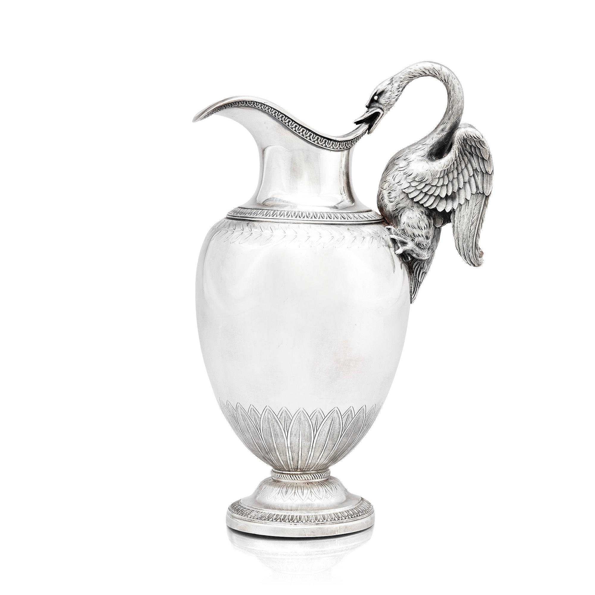 Jean-Baptiste-Claude Odiot, kanna, silver, Paris 1819-1838.