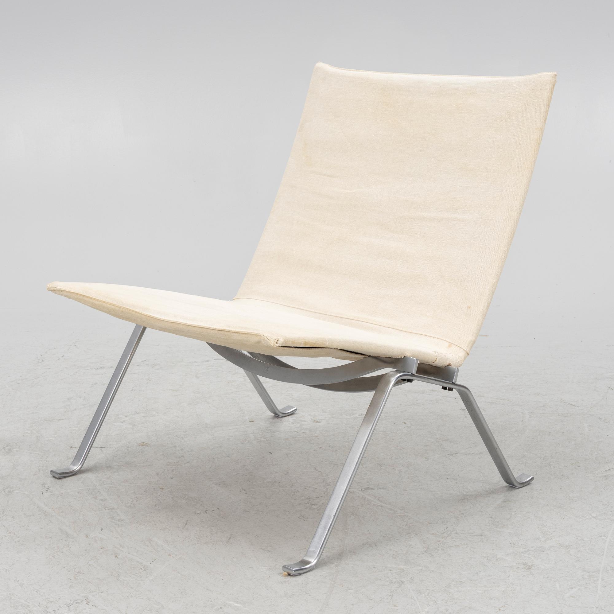 Poul Kjaerholm, a "PK-22" armchair, E Kold Christensen, Denmark.
