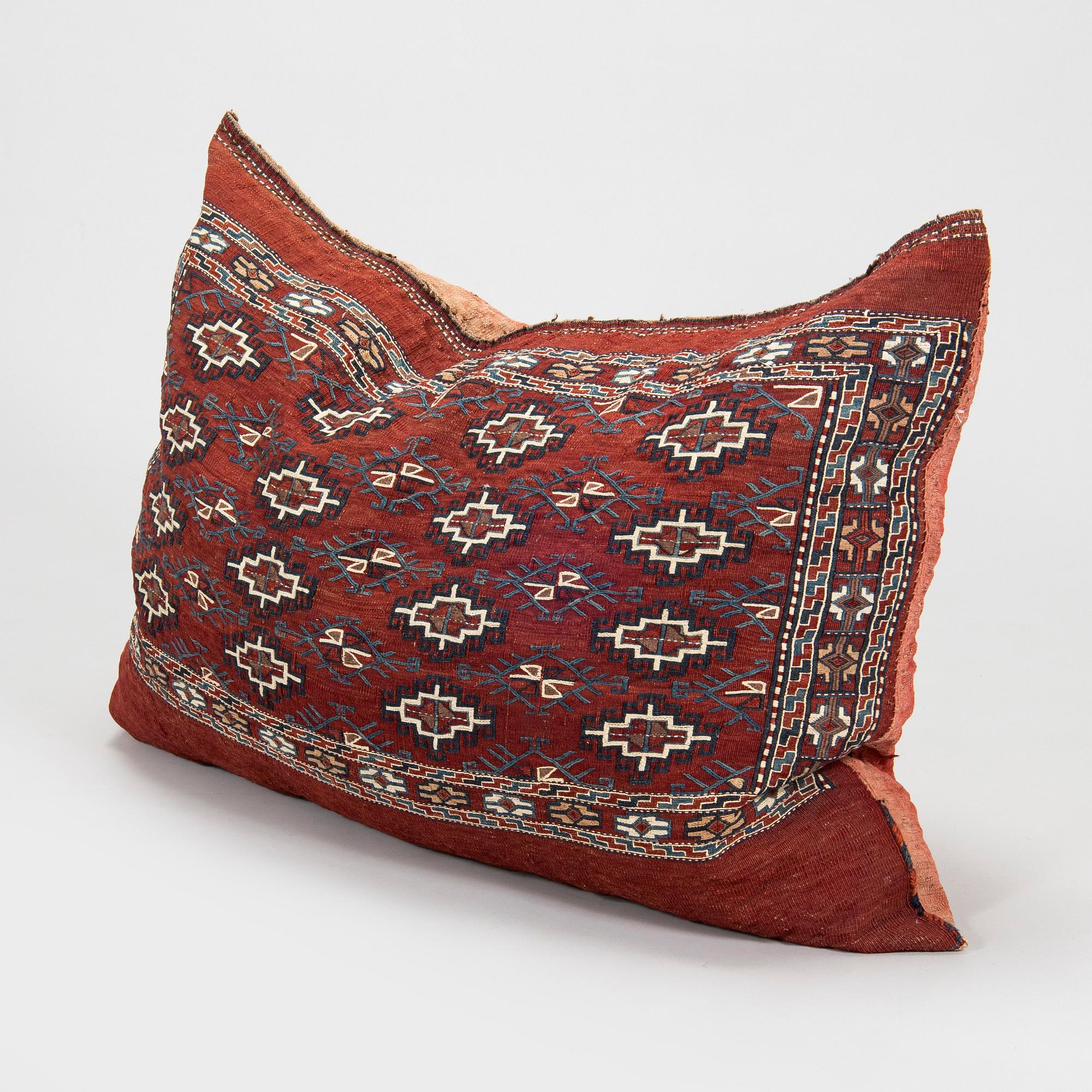 A Turkmen Yomud cushion/ bag front, presumably antique.