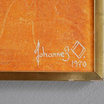 JOHANNES OLSSON, olja på pannå, signerad och daterad, 1970.