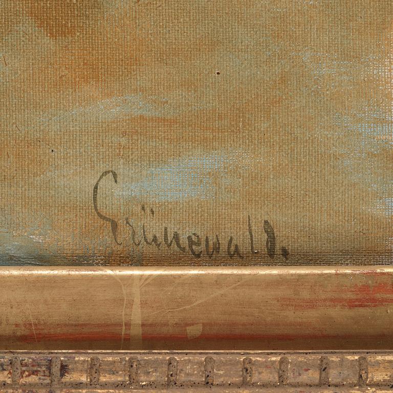 ISAAC GRÜNEWALD, oila on canvas, signed.