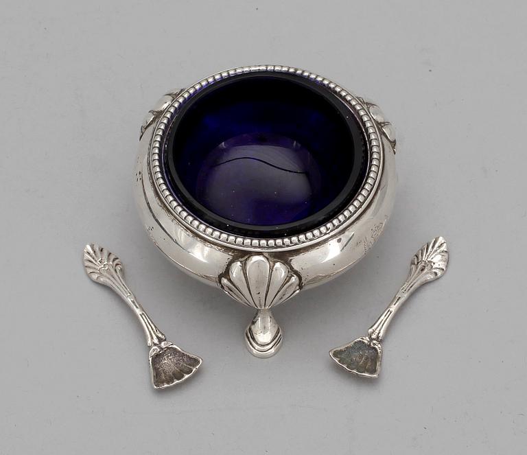 SALTKAR, silver, Martin Hall & Co, Sheffield, England, 1870.