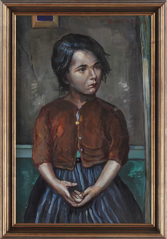 BERTIL NORÉN, Gouache och olja på papp, signerad.