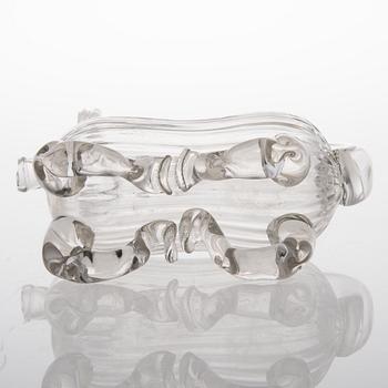 KARAFF, glas, Brännvinshund, 1900-tal.