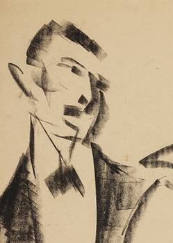 John Jon-And, pastell, 1910-20-tal, signerad.