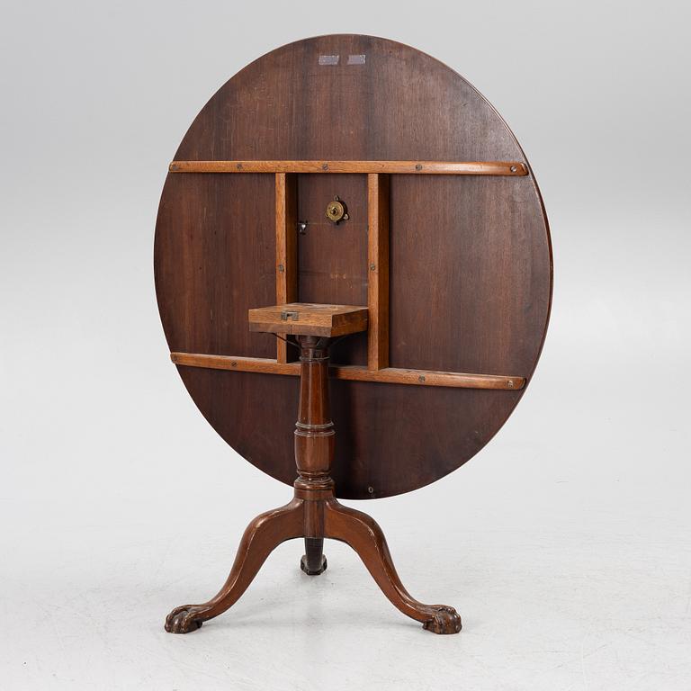 A folding table, England, late 19th Century.