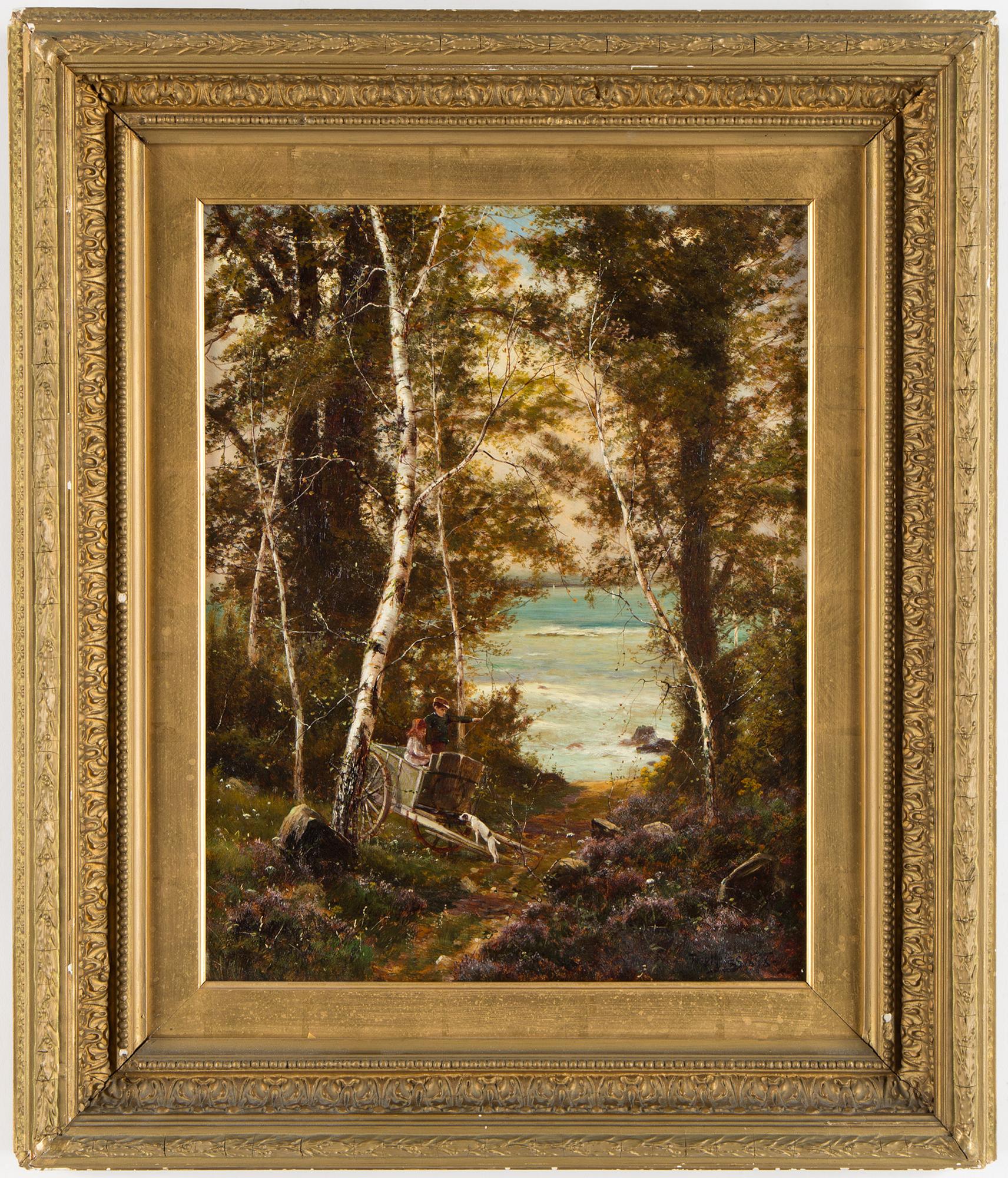 THEODORE HINES, oil on canvas, signed Theo Hines and dated 1898. Verso signed and dated Theo Hines 1898.