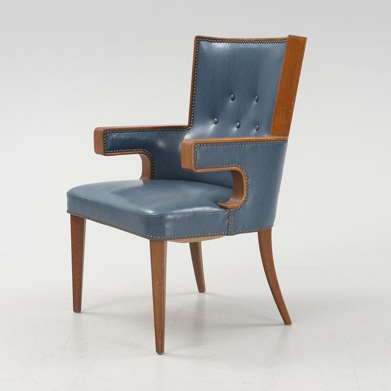 Fåtölj, Swedish Modern,  Franklins Möbler, 1950-tal.