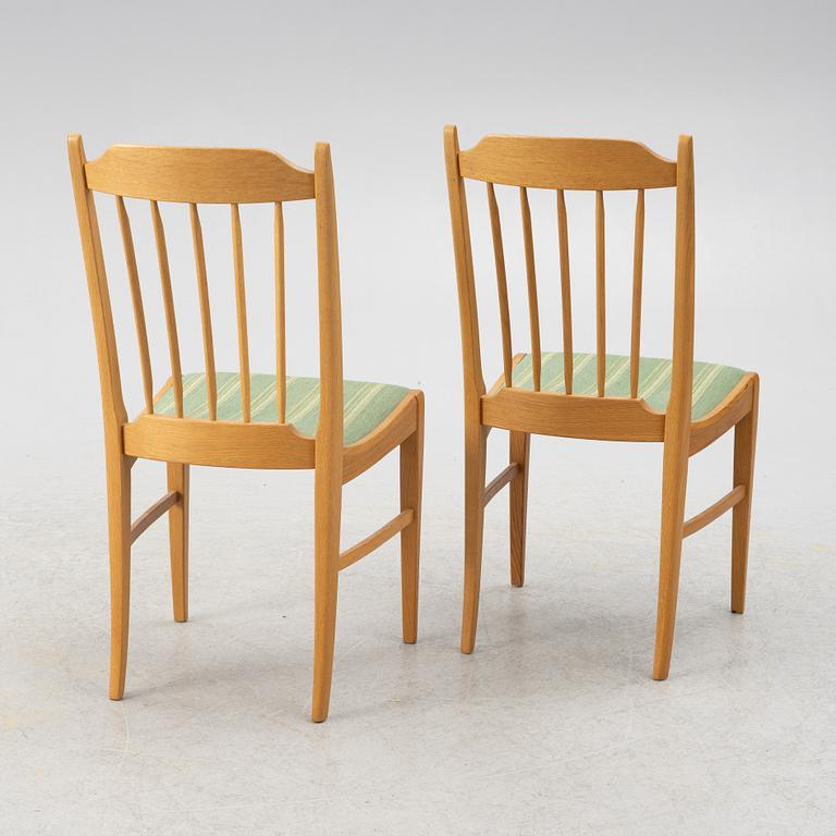 Carl Malmsten, matbord med 4 stolar, Åfors. 1900-talets andra hälft.