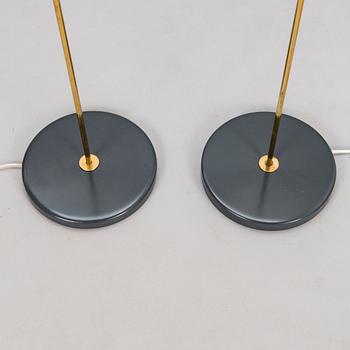 YKI NUMMI, a pair of 1960s '30-008' floorlamps for Orno. Finland.