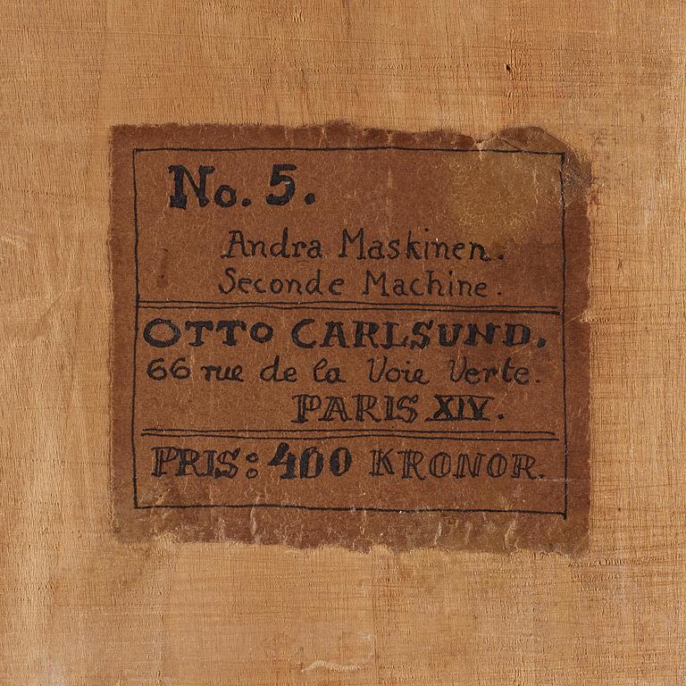 Otto G Carlsund, "Andra maskinen" (Gröna maskinen).