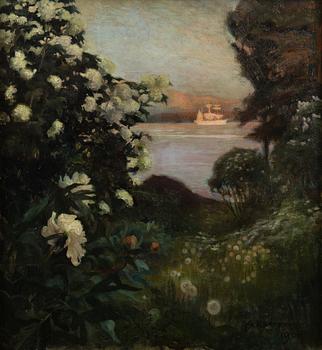 ALBERT EDELFELT, "BLOMMANDE TRÄD PÅ HAIKO".